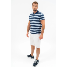BUDMIL Modern fit galléros póló Férfi S s.kék-v.kék 20730268-001251-0299