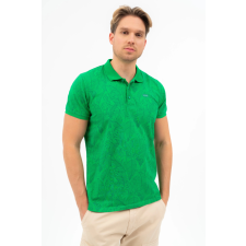 BUDMIL Modern fit galléros póló Férfi XL zöld 20730269-001251-0599 férfi póló