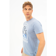 BUDMIL modern fit póló Férfi L kék melanzs 20300445-001251-0499 férfi póló
