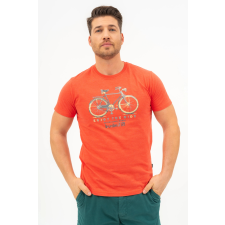 BUDMIL modern fit póló Férfi L narancs melír 20300445-002251-0499 férfi póló