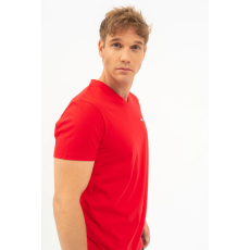 BUDMIL modern fit póló Férfi L piros 20300449-002251-0499