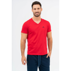BUDMIL modern fit póló Férfi M piros