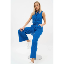 BUDMIL Női bőszárú hosszúnadrág hímzett pamut királykék 20630158-001261-0399 női nadrág