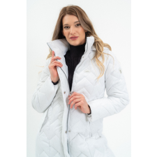 BUDMIL női téli kabát, ARMANDA25, Fehér, M női dzseki, kabát