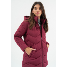 BUDMIL női téli kabát, HEATHER25, Bordó, 2XL női dzseki, kabát