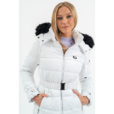BUDMIL női téli kabát, HOLLY25, Fehér, XL