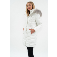 BUDMIL női téli kabát, JANICE25, Fehér, XL női dzseki, kabát