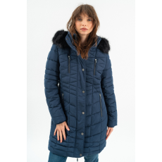 BUDMIL női téli kabát, JANICE25, Kék, XS