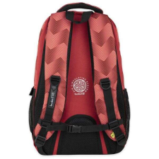 BUDMIL ovális iskolai hátizsák - 4 rekeszes  45 literes - piros/rózsaszín iskolatáska