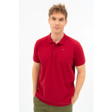 BUDMIL regular fit galléros póló Férfi L piros 20730270-003251-0499 férfi póló