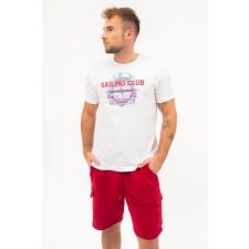 BUDMIL regular fit póló Férfi M fehér 20300446-002251-0399 férfi póló