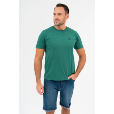 BUDMIL regular fit póló Férfi S zöld melír