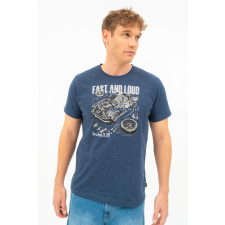 BUDMIL regular fit póló Férfi XXL s.kék-melír 20300447-003251-0699 férfi póló