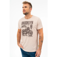 BUDMIL regular fit póló Férfi XXXL bézs melanzs 20300447-002251-0799 férfi póló