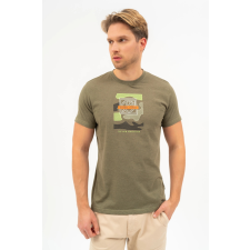 BUDMIL regular fit póló Férfi XXXL keki zöld-melír 20300448-001251-0799 férfi póló