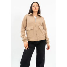 BUDMIL Rövid fazonú átmeneti dzseki Női M bézs 20110017-001252-0399