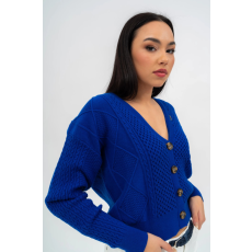 BUDMIL Rövid kötött kardigán Női XS kék 20050817-002251-0199