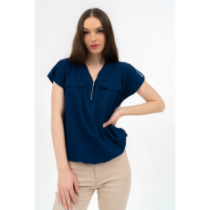BUDMIL Rövid ujjú blúz Női M s.kék 20770074-002251-0399