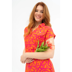 BUDMIL Rövid ujjú blúz Női XS pink-narancs 20770073-001251-0199