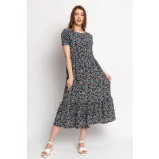 BUDMIL szövött ruha Női M fekete-színes