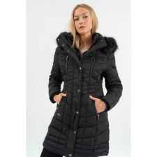BUDMIL Téli kabát dupla elejerésszel Női M fekete 20030555-003252-0399 női dzseki, kabát