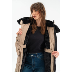 BUDMIL téli kabát Női M bézs 20030556-001252-0399