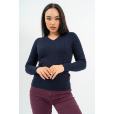 BUDMIL V-nyakú kötött pulóver Női L s.kék 20050819-007252-0499 női pulóver, kardigán