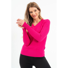 BUDMIL V-nyakú kötött pulóver Női XL pink 20050819-004252-0599 női pulóver, kardigán
