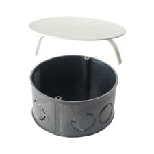 BUDVILL Süllyesztett kötődoboz 1-es kerek 80mm fekete villanyszerelés