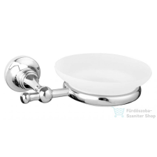 Bugnatese COMPLEMENTI Fali szappantartó matt üveg betéttel króm színben 24800 fürdőszoba kiegészítő