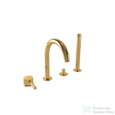 Bugnatese Kline 4 üléses kádtöltő csaptelep zuhanyszettel,arany 5755DO csaptelep