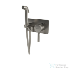 Bugnatese KOBUK Fali bidet csaptelep zuhanyszettel szálcsiszolt nikkel színben 2266NS csaptelep