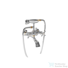 Bugnatese LADY kádtöltő csaptelep zuhanyszettel,Króm/arany 900CRDO csaptelep