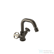 Bugnatese Millenovecinquanta bidet csaptelep leeresztővel grafit fekete színben 4544GF csaptelep