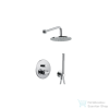 Bugnatese MILLENOVECINQUANTA falsík alatti zuhanyrendszer 22,5 cm-es esőztetővel,belső egységgel,zuhanyszettel,króm 4674CR