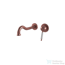 Bugnatese OXFORD Fali mosdócsaptelep 19 cm-es kifolyóval réz színben 6345RA csaptelep