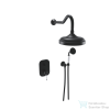 Bugnatese OXFORD falsík alatti zuhanyrendszer 20 cm-es fejzuhannyal,zuhanyszettel,belső egységgel,matt fekete 6374NE