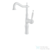 Bugnatese OXFORD magasított mosdó csaptelep click-clack leeresztővel,matt fehér 6317SCBI