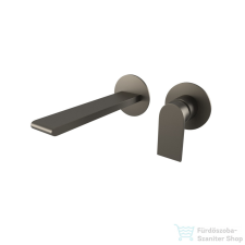 Bugnatese SIMPLE Fali mosdó csaptelep 15,5 cm kifolyóval grafit fekete színben 6645GF csaptelep