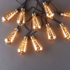 BULB LIGHTS égősor, villanykörte 10 égőveL, fali csatlakozóval világítás