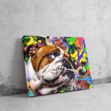  Bulldog Vidám Színekben - Pop Art Vászonkép dekoráció