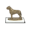  Bullmasztiff, Bulmasztiff - kutyaszobor, fehér alapon készült figura, Art-Dog kutyakiállításra trófea