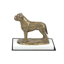  Bullmasztiff, Bulmasztiff - kutyaszobor, fehér alapon készült figura, Art-Dog kutyakiállításra trófea dekoráció