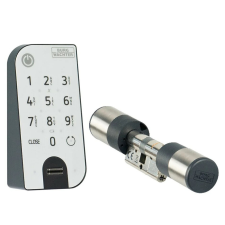 Burg Wachter-ENTRY easy 7602 elektronikus ajtózár ujjlenyomatolvasóval zár és alkatrészei
