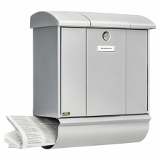 BURG WACHTER OlympSet 91600 SI extra nagyméretű kerítésen kívüli postaláda újságtartóval postaláda