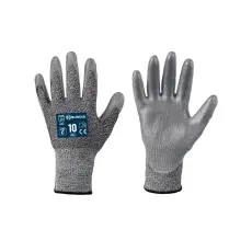  BURGIA 602 C vágásbiztos PU mártott kesztyű szürke -6