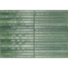  Burkolat Ragno Look verde Struttura 3D Yubi 6x24 cm fényes RCU8 csempe