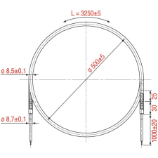  BURKOLT FŰTŐELEM RSV-325 1200W 2 beépíthető gépek kiegészítői