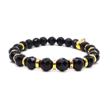  Burning Coal – Ónix ásvány karkötő dobozban karkötő