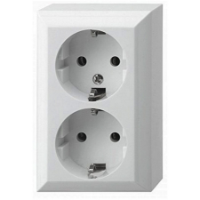  BUSINESS LINE 2 férőhelyes földelt csatl.aljzat fehér villanyszerelés